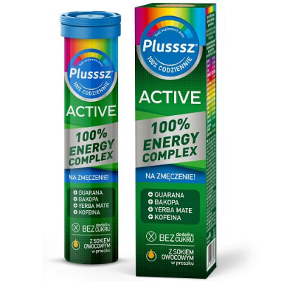 PLUSSSZ ACTIVE 100% Energy Complex 20 tabletek musujących