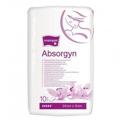 Matopat Absorgyn Podkłady ginekologiczne 34x9cm, 10 szt.