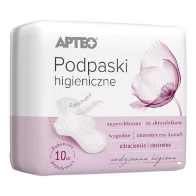Podpaski higieniczne ultra cienkie APTEO, 10 sztuk