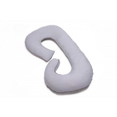 Poduszka-Rogal bamusowa Kształt "C" Szara