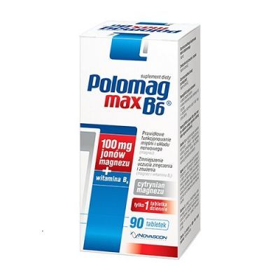 POLOMAG B6 MAX 90 tabletek  DATA WAŻNOŚCI 30.09.2022