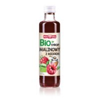 POLSKA RÓŻA Bio syrop malinowy z miodem, 250ml