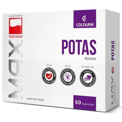 MAX POTAS 333 mg 60 kapsułek COLFARM