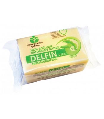 POWRÓT DO NATURY Szare mydło naturalne roślinne DELFIN 200 g