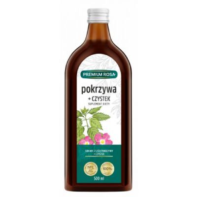 PREMIUM ROSA Pokrzywa z czystkiem Sok, 500ml