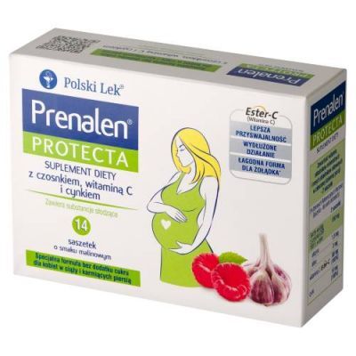 PRENALEN o smaku malinowym, 14 saszetek