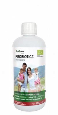 PROBIOTICS PROBIOTICA ekologiczna żywe szczepy probiotycznych mikroorganizmów 0,5l