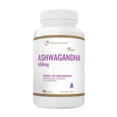 Progress Labs Ashwagandha 666 mg, 90 tabl.