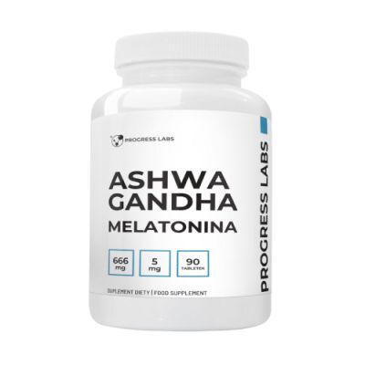 Progress Labs Ashwagandha 666 mg + Melatonina 5 mg, 90 tabl.