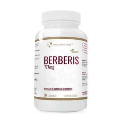 Progress Labs Berberis Ekstrakt z korzenia berberysu 777 mg, 90 kaps.