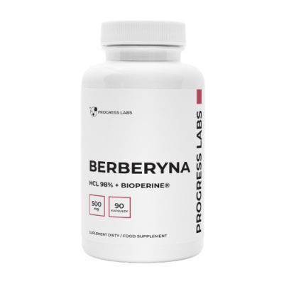 Progress Labs Berberyna HCl 98% + BioPerine, 90 kaps.