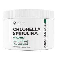 Progress Labs Chlorella Spirulina Organic 500 mg, 500 tabl.
