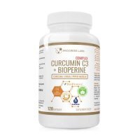 Progress Labs Curcumin C3 + Bioperine Complex, 120 kaps.