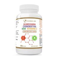 Progress Labs Glukozamina, Chondroityna, MSM, Witamina C, 120 kaps.