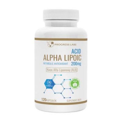 Progress Labs Kwas Alfa-liponowy (ALA) 200 mg, 120 kaps.