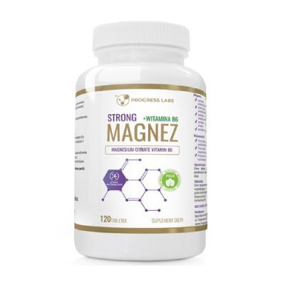 Progress Labs Magnez Strong + Witamina B6, 120 tabl.