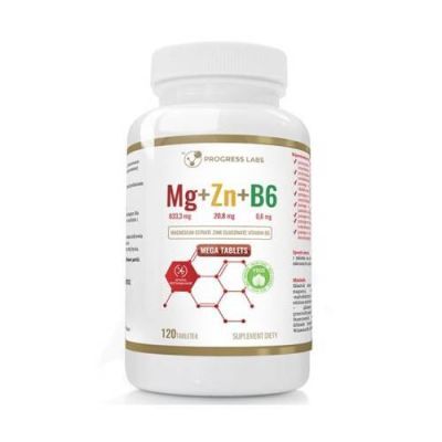 Progress Labs Mg+Zn+B6, 120 tabl.