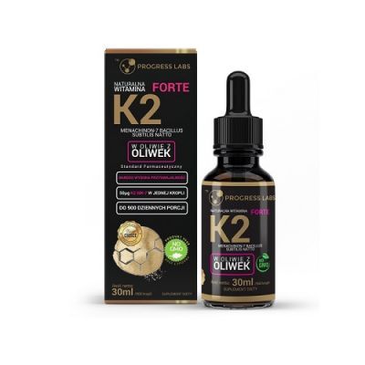 PROGRESS LABS Naturalna Witamina K2 MK-7 Forte krople 30 ml