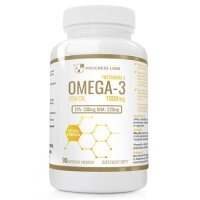 PROGRESS LABS Omega-3 1000 mg + Witamina E, 90 kaps.