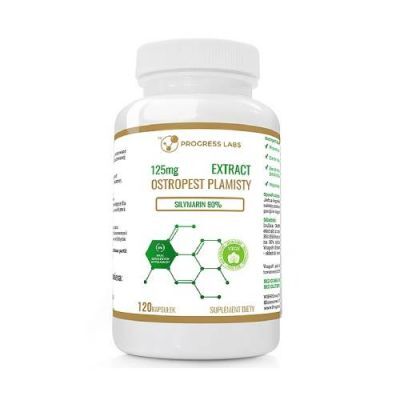 Progress Labs Ostropest plamisty ekstrakt 125 mg, 120 kaps.
