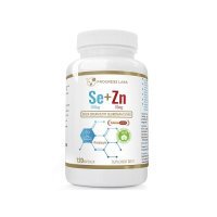 Progress Labs Selen Organiczny 200 mcg + Cynk 15 mg, 120 kaps.