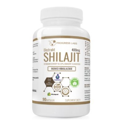 Progress Labs Shilajit ekstrakt 400 mg, 90 kaps.