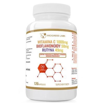 Progress Labs Witamina C + Bioflawonoidy + Rutyna, 120 kaps.