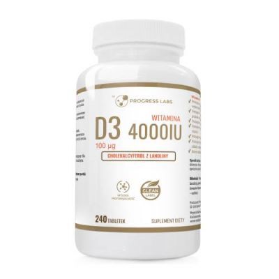 Progress Labs Witamina D3 4000IU, 240 tabl.