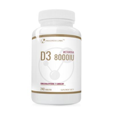 Progress Labs Witamina D3 8000 IU, 240 tabl.