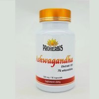 PROHERBIS Ashwagandha ekstrakt 90 kapsułek
