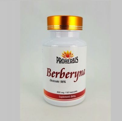 PROHERBIS Berberyna HCL 98% 60 kapsułek
