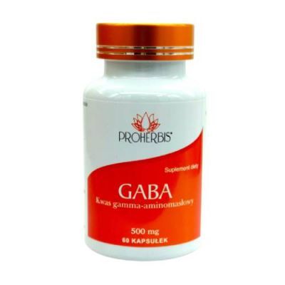 PROHERBIS GABA 500mg, 60 kapsułek