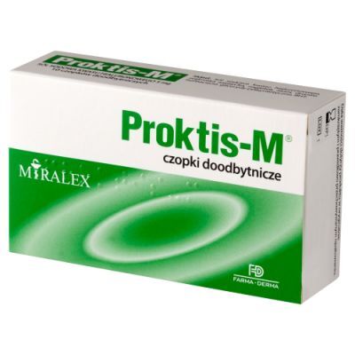 PROKTIS-M czopki doodbytnicze z kwasem hialuronowym 10 czopków