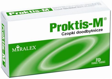 PROKTIS-M czopki doodbytnicze z kwasem hialuronowym 10 czopków