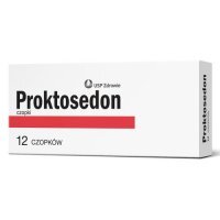 Proktosedon, 12 czopków - lek na hemoroidy