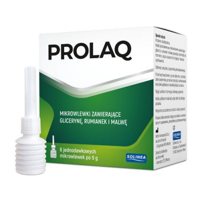 Prolaq mikrowlewki doodbytnicze, 6 szt. x 9 g