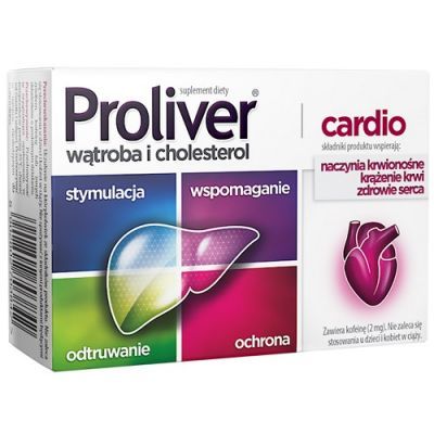 PROLIVER CARDIO 30 tabletek wątroba, cholesterol, serce
