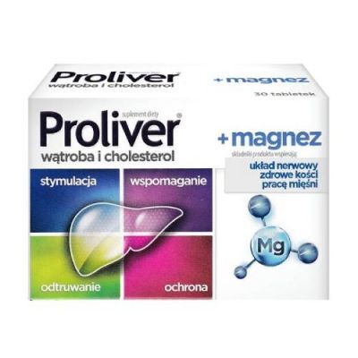 Proliver+Magnez, 30 tabletek  KRÓTKA DATA  31.05.2026