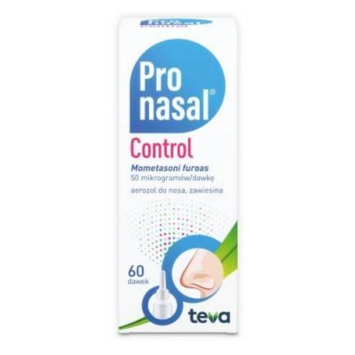 PRONASAL CONTROL aerozol do nosa 0,05 mg/daw. 1 butelka 60 dawek