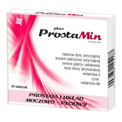 PROSTAMIN Plus, 30 tabletek Dla mężczyzn dbających o zdrowie intymne