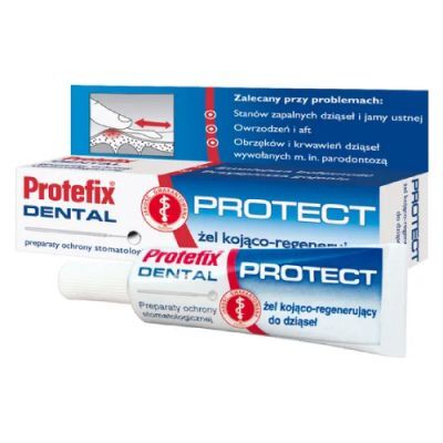 PROTEFIX DENTAL PROTECT żel kojąco-regenerujący do dziąseł 10 ml