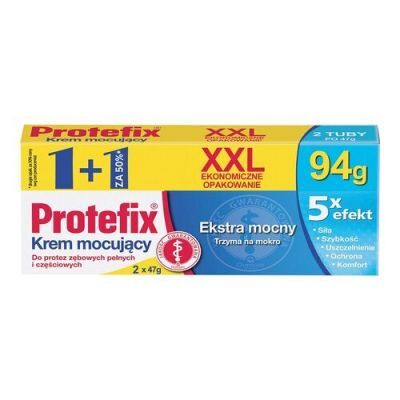 PROTEFIX krem mocujący ekstra mocny XXL 2 x 47 ml do protez
