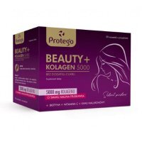 PROTEGO Beauty+ Kolagen 5000 smak malina-truskawka 30 saszetek