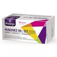 PROTEGO MAGNEZ B6 + D3 2000IU 60 tabletek