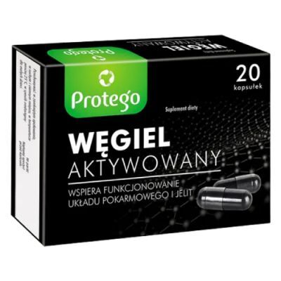 PROTEGO WĘGIEL AKTYWOWANY 20 kapsułek