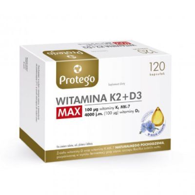 Protego Witamina K2+D3 MAX, 120 kaps.