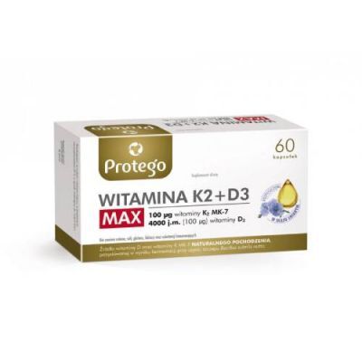 Protego Witamina K2+D3 Max, 60 kapsułek