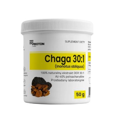 Proton Labs Chaga ekstrakt DER 30:1 proszek, 50 g
