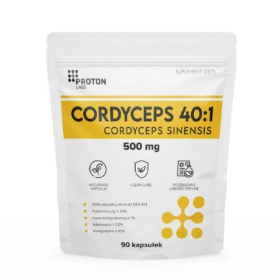 Proton Labs Cordyceps 500 mg, 90 kaps.