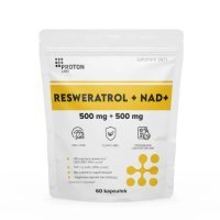 Proton Labs Resweratrol + NAD + 1000 mg, 60 kaps.
